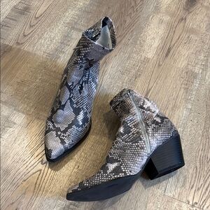Snakeskin Ankle Boots